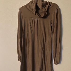Taupe brown sweater dress